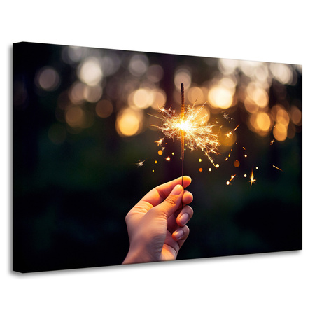 Jugendwunderkerzen-Leinwanddruck 90x60