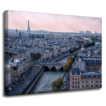 Leinwandgemälde Architektur Paris 40X30 cm