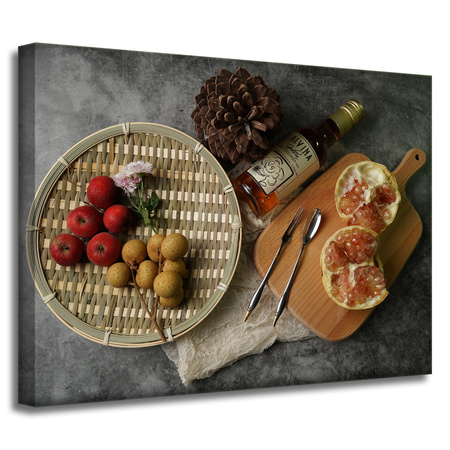 Leinwandgemälde Kitchen Fruits Komposition 40x30 cm