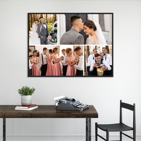 Dein Foto als Poster + weißer Rahmen 50x40 cm