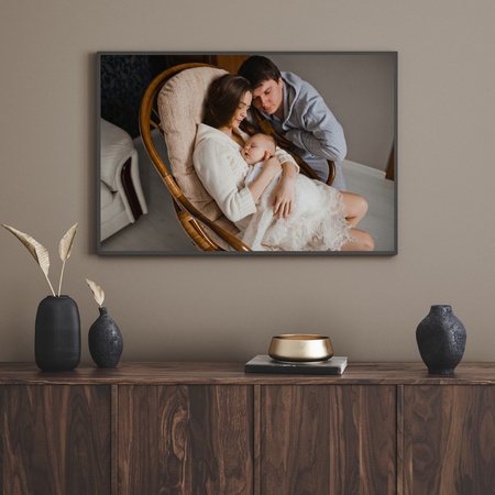 Ihr Foto als Poster + grüner Rahmen 40x30 cm