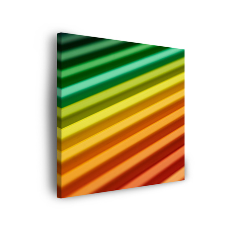 Leinwandgemälde Abstrakte bunte RGB-Lichter 90x90