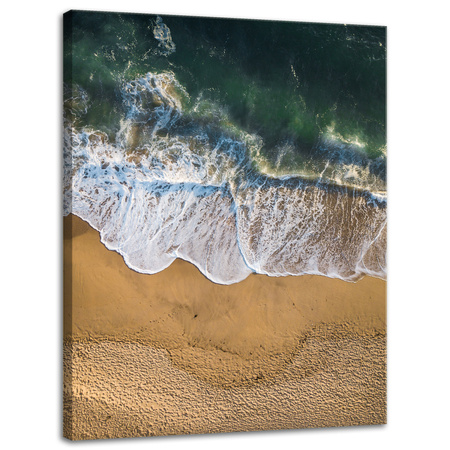 Leinwandgemälde Natur Wellenufer 30x40 cm