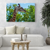Leinwanddruck Tiere Giraffe 40x30 cm