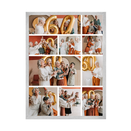 Dein Foto als Poster + Silberrahmen 50x70 cm