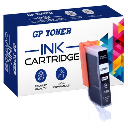 Ersatztinte für CANON Pixma iP4850 MG5250 6250 8120 GP-C526XL PBK GP
