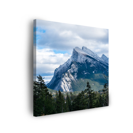 Leinwandgemälde Natur Berge Gipfel 40x40 cm