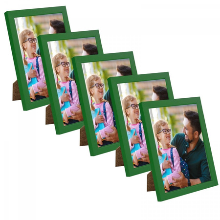 SET Grüner Fotorahmen 18x24 - 5 Stk