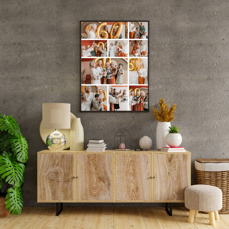 Dein Foto als Poster + Silberrahmen 50x70 cm