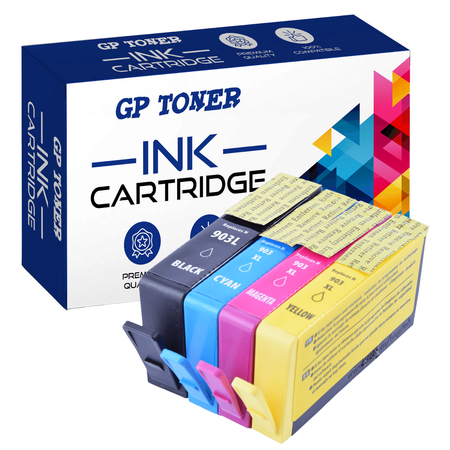 Set mit 4 Ersatztinten für HP OfficeJet Pro 6900 6860 6970 Serie GP-H903XLS CMYK GP