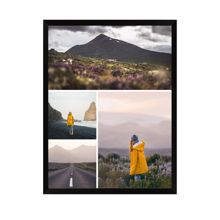 Ihr Foto als Poster + schwarzer Rahmen 24x30 cm