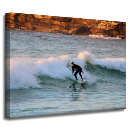 Leinwandgemälde Menschen Surfer 40x30 cm