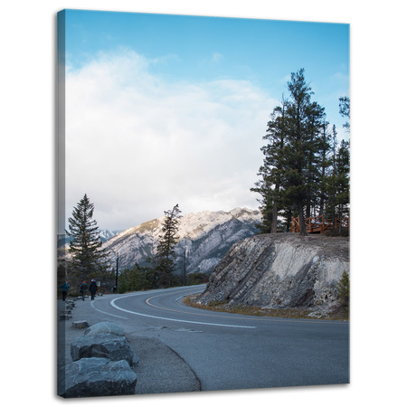 Leinwandgemälde Nature Road Berge 30x40 cm