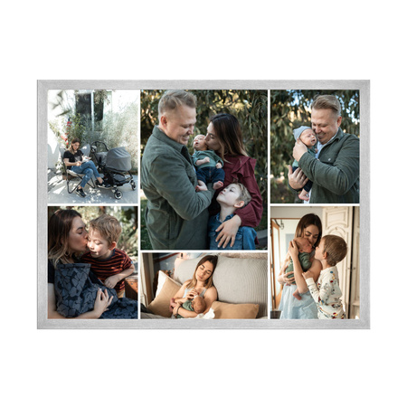 Dein Foto als Poster + Silberrahmen 29,7x21