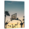 Leinwanddruck Jugend-Basketball-Sonnenuntergang 50X70