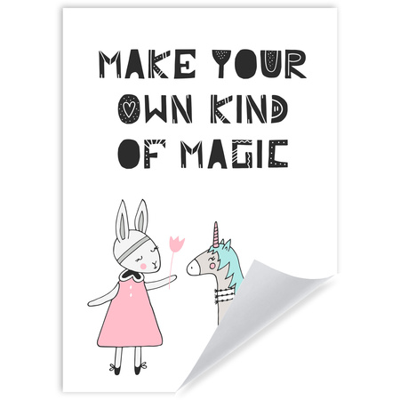 Kinderposter Machen Sie Ihre eigene Art von Magie, 50 x 70 cm