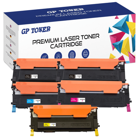 5x Tonerkartusche Ersatz für Samsung CLT-K4072S/ CLT-K4092S CLP-310 CLP-315 CLP-320 CLP-325 CLX-3170FN CLX3185 - GP-S407/409CMYKK