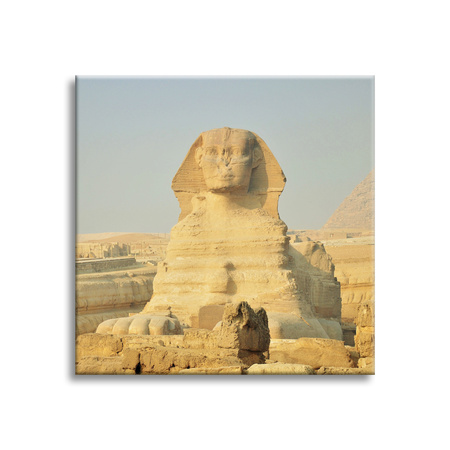 Leinwandgemälde Architektur Ägypten Sphinx 40x40 cm
