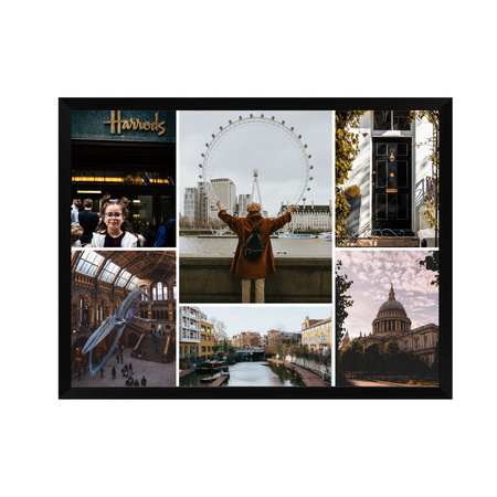 Dein Foto als Poster + schwarzer Rahmen 30x24 cm