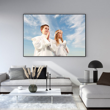 Dein Foto als Poster + türkisfarbener Meeresrahmen 50x40 cm