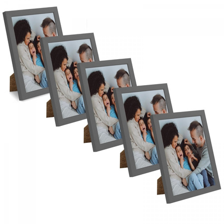 SET Bilderrahmen aus grauem Stein 15x21 - 5-tlg