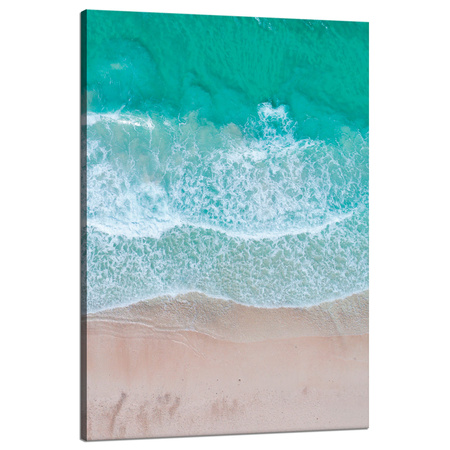 Leinwandgemälde Wasser Schaum Wellen Meer Natur 80x120 cm
