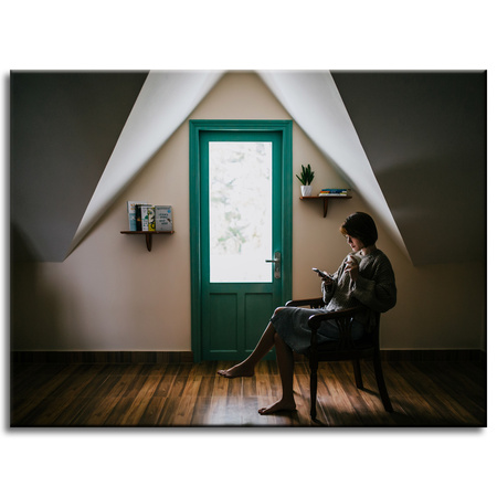 Leinwanddruck People Woman Chillout 40x30 cm