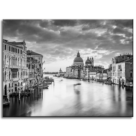 Leinwandgemälde Architektur Venedig schwarz-weiß 40X30 cm