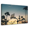Leinwanddruck Jugend-Basketball-Sonnenuntergang 90x60