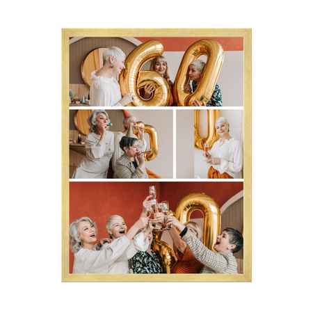 Dein Foto als Poster + gelber Rahmen 40x50 cm