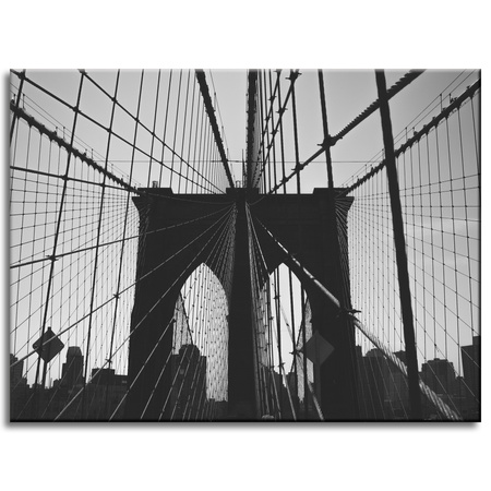 Leinwandgemälde Architektur Brooklyn Bridge 40x30 cm