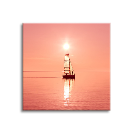 Leinwandgemälde Natur Segelschiff 40x40 cm