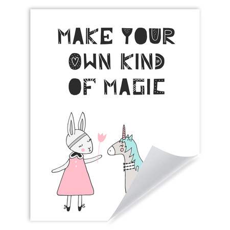 Kinderposter Machen Sie Ihre eigene Art von Magie, 40 x 50 cm