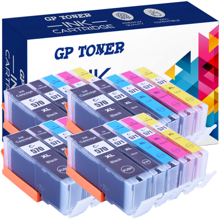 20x Ersatztinte Canon MG5750, MG6850, MG7750, TS5050 - GP-C570CMYKx4 SET