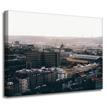 Leinwandgemälde Architektur Stadtansicht 40x30 cm