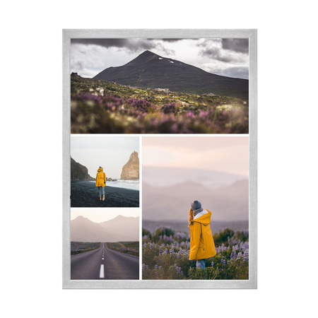 Dein Foto als Poster + Silberrahmen 24x30 cm