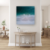 Leinwandgemälde Natur Meer Ozean Wellen Strand 90x90