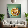 Leinwandgemälde Kaffee Vintage Stilvolles Café 90x90
