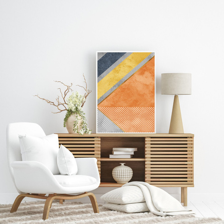 Poster Abstract_5 30X40 cm + grüner Rahmen