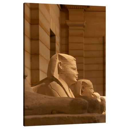 Leinwandgemälde Architektur Ägypten Sphinxen 80x120 cm