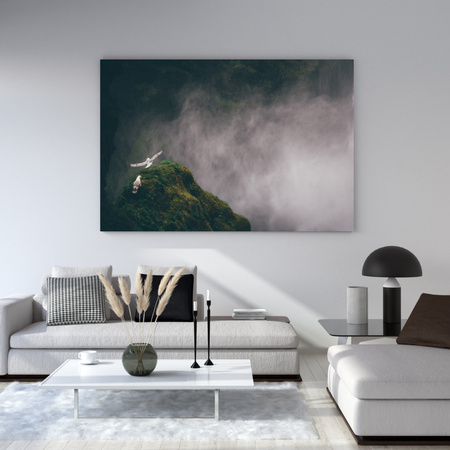 Leinwandgemälde Natur aus der Vogelperspektive_2 100x80 cm