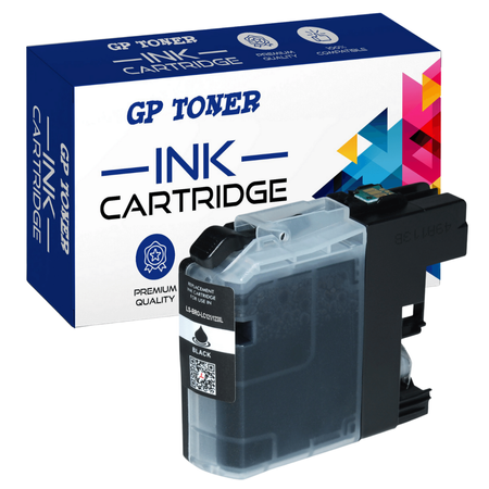 Ersatz-Tintenpatrone Brother LC123 DCP-J132w J152w J552dw MFC-J4410dw 4510dw - GP-B123BK XL Schwarz