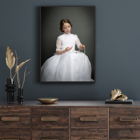 Ihr Foto als Poster + grauer Steinrahmen 24x30 cm