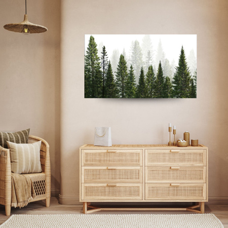 Leinwandgemälde Regenwald Natur Bäume 120x40 cm
