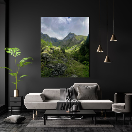 Leinwandgemälde Natur Berge 40x120 cm
