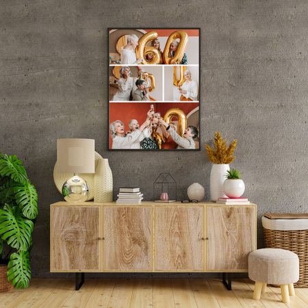 Ihr Foto als Poster + grauer Steinrahmen 40x50 cm