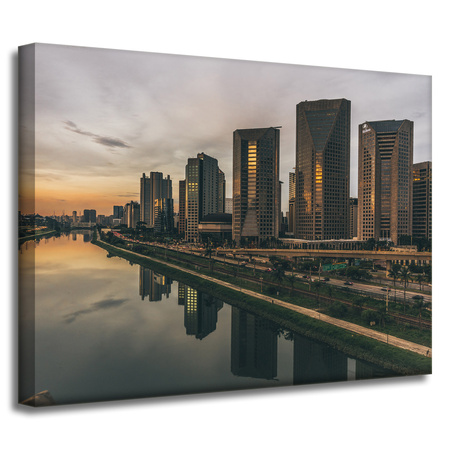 Leinwandgemälde Architektur von Sao Paulo 40X30 cm