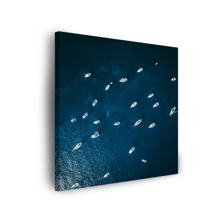 Leinwandgemälde Natur Schiffe Boote Meer Ozean 90x90