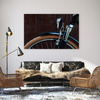 Vintage-Fahrrad-Leinwanddruck 40x30 cm