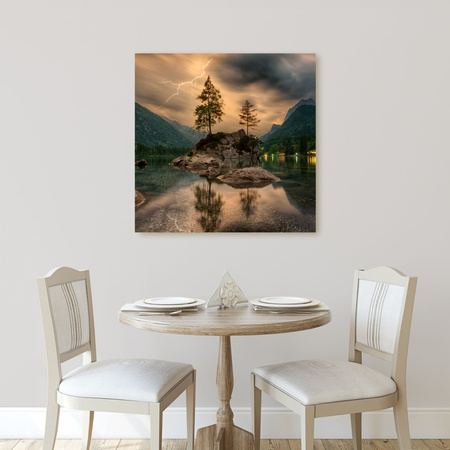 Leinwandgemälde Natursturm 40x40 cm